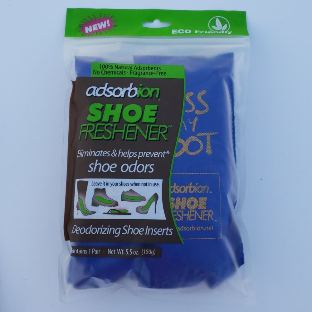 Adsorbion shoe freshener New in Bag Pouch Blue